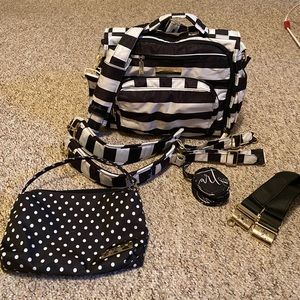 Ju Ju Be diaper bag and accessories